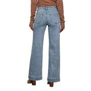 Women’s Solid Color Pocket High Rise Straight Leg Jeans