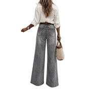 Women’s High Waist Wide Leg Denim Jeans