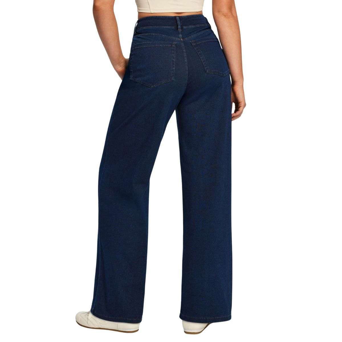 Women’s High Rise Stretch Wide Leg Jeans