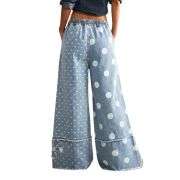 Women’s Y2K Boho Loose Wide Leg Jeans