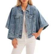 Women’s Loose Cropped Denim Jacket