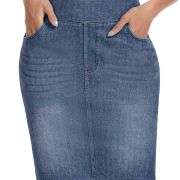 Women’s High Waisted Slim Fit Bodycon Denim Skirt