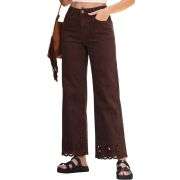 Women’s Embroidered Stretch Wide Leg Jeans