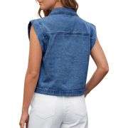 Women’s Zip Up Denim Vest