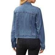 Women’s Slim Fit Button Front Western Denim Jacket