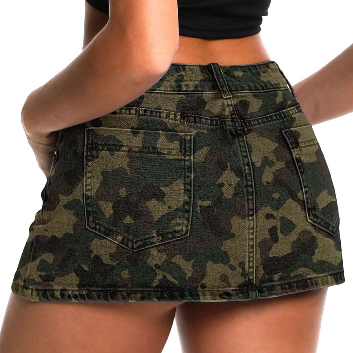 Women’s Low Rise Denim Mini Skirt