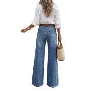 Women’s High Waist Wide Leg Denim Jeans