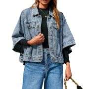 Women’s Loose Cropped Denim Jacket