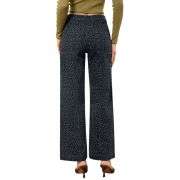 Women’s High Rise Wide Leg Stretch Leopard Print Ankle Jeans