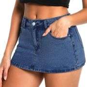 Women’s Low Rise Denim Mini Skirt