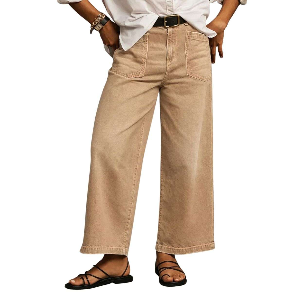 Plus Size Women’s High Waisted Wide Leg Jeans