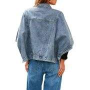 Women’s Loose Cropped Denim Jacket