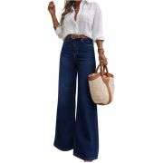 Women’s High Waist Wide Leg Denim Jeans