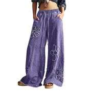 Women’s Y2K Boho Loose Wide Leg Jeans