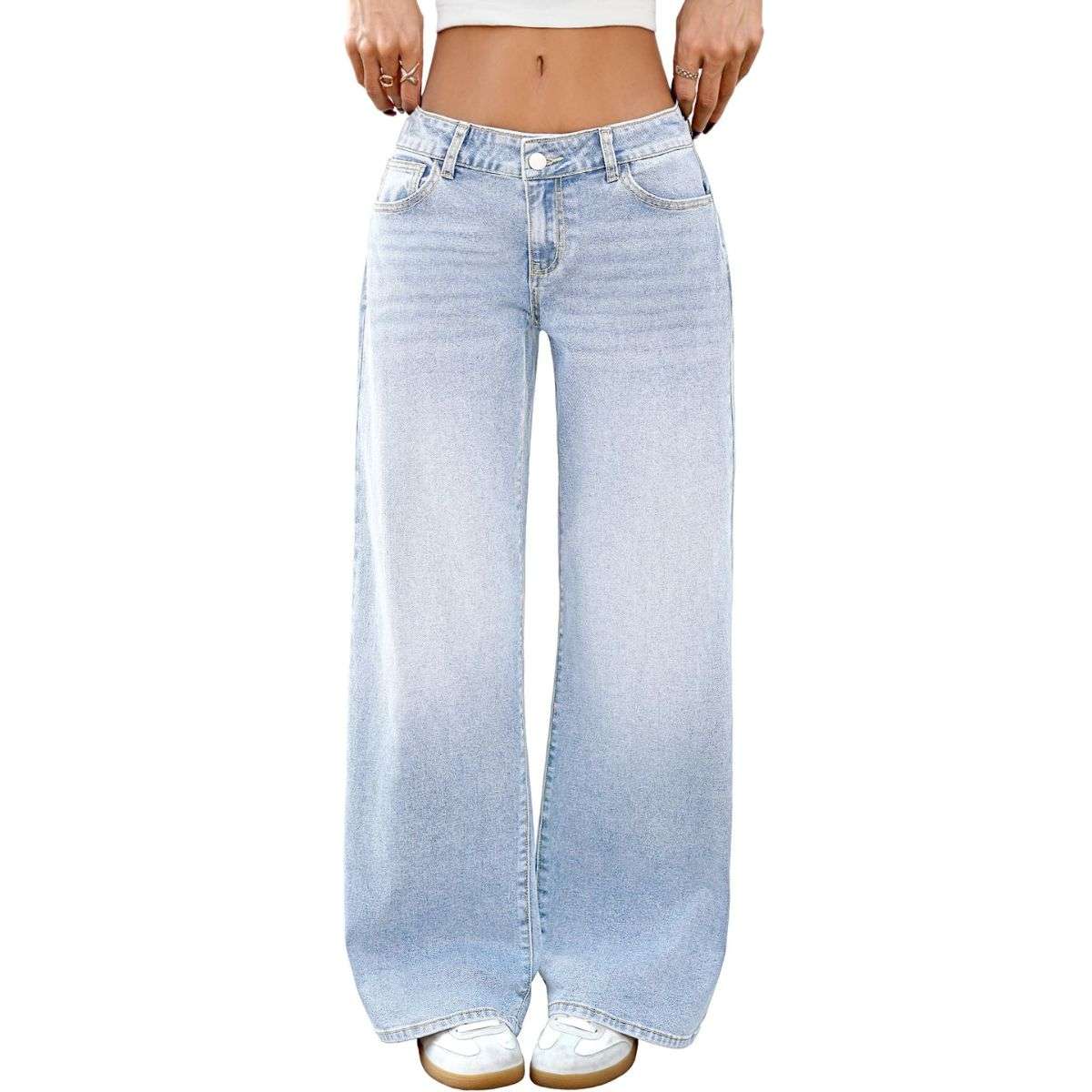 Women’s Low Rise Y2K Style Loose Denim Jeans