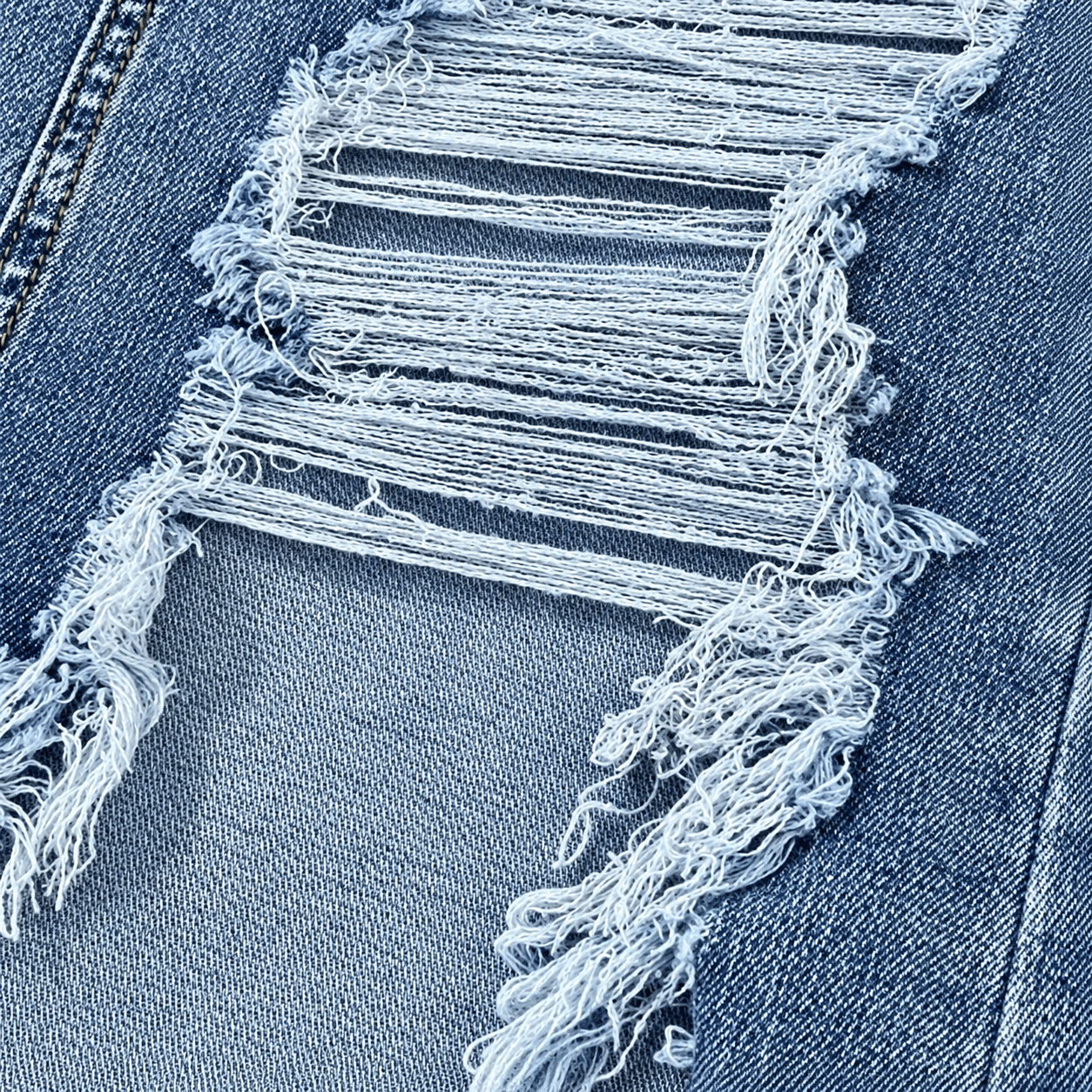 Vintage Flowy A-Line Long Jean Skirt