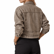 Women’s Rhinestone Studded Denim Jacket
