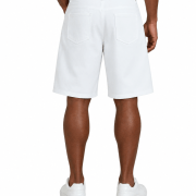Mid Waist Slant Pockets Baggy Denim Jean Shorts