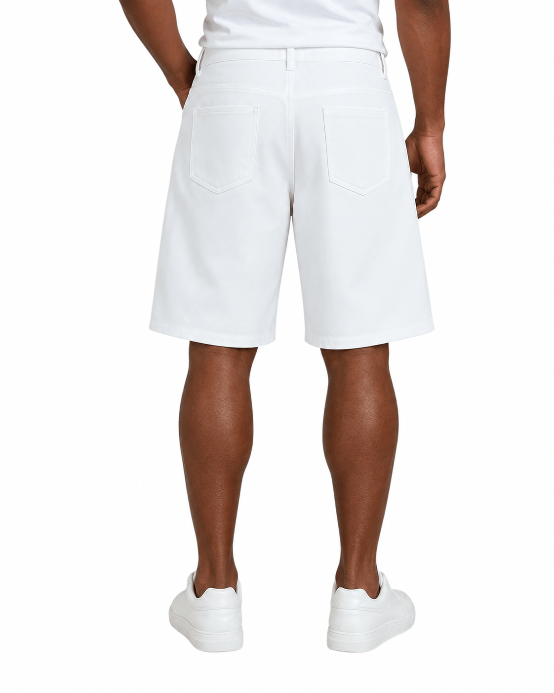 Mid Waist Slant Pockets Baggy Denim Jean Shorts