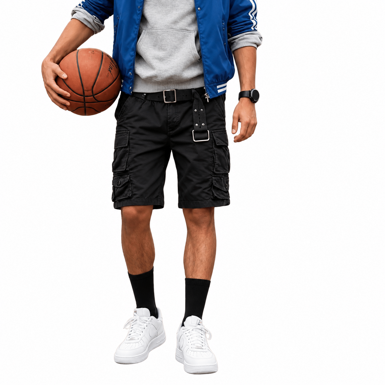 Men’s 9-Pocket Cotton Utility Camo Cargo Shorts