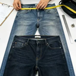 Custom denim jeans manufacturing with consistent sizing