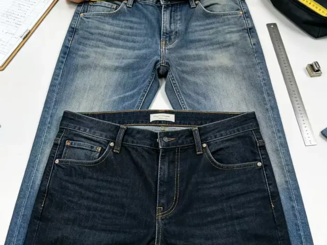 Custom denim jeans manufacturing with consistent sizing