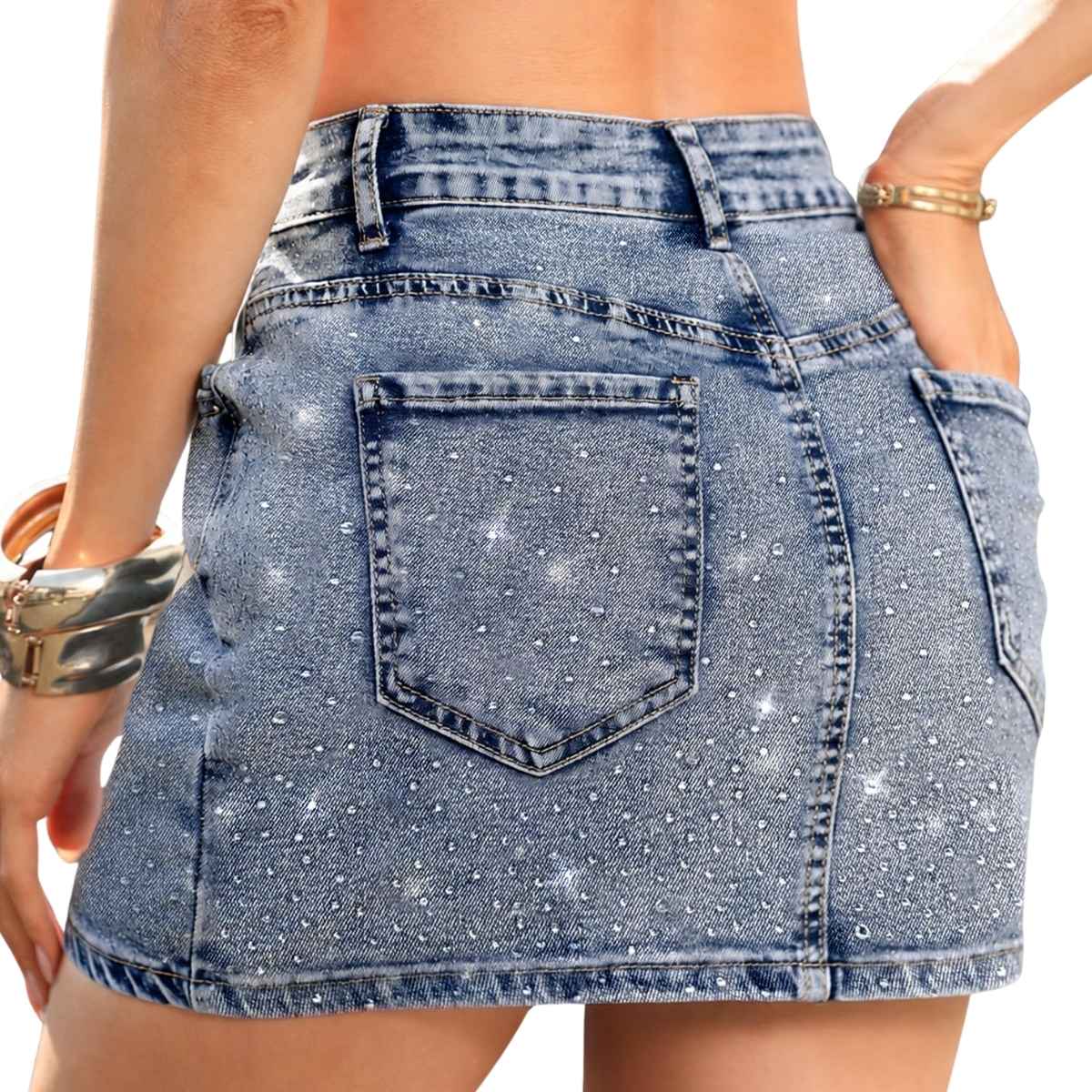 Women’s Stretch Denim Mini Skort