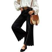 Women’s Embroidered Wide Leg Jeans