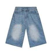 Y2K Loose Fit Wide Leg Denim Shorts