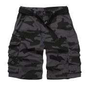 Men’s 9-Pocket Cotton Utility Camo Cargo Shorts