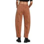 Women’s High-Waisted Distressed Barrel Leg Jeans