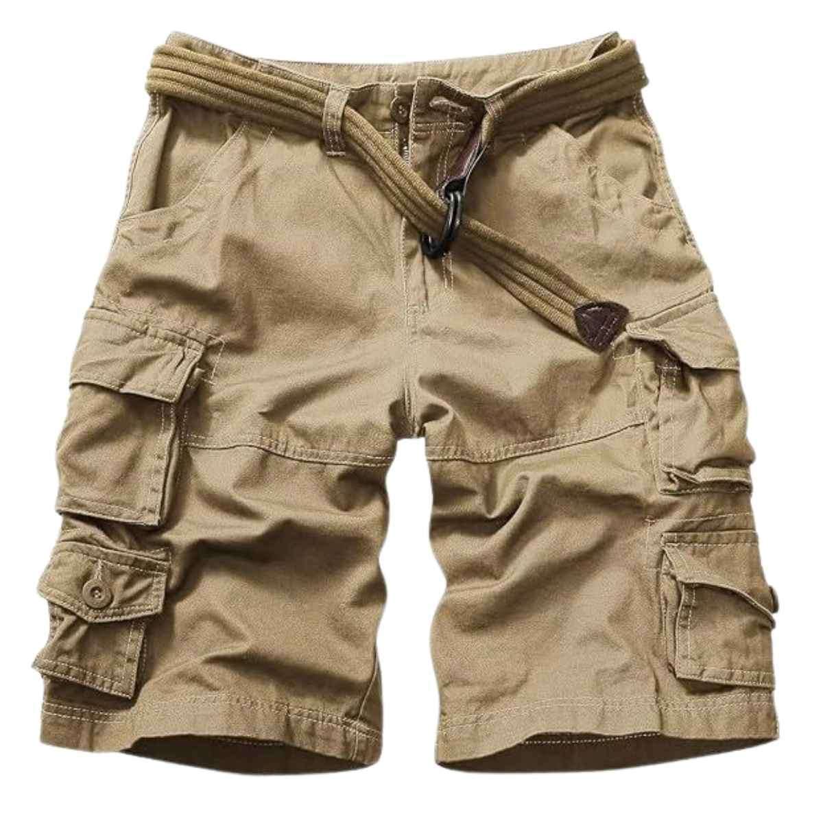 Men’s 9-Pocket Cotton Utility Camo Cargo Shorts