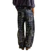 Women’s Floral Print Baggy Barrel Jeans