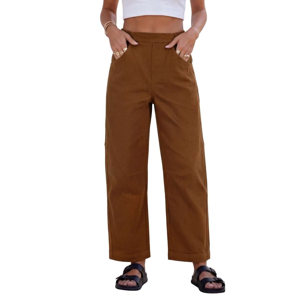 High Waisted Baggy Barrel Jeans