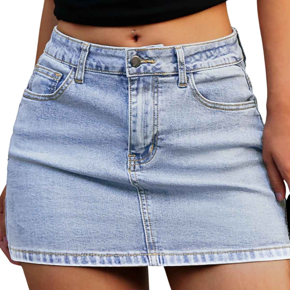 Women’s Stretch Denim Mini Skort