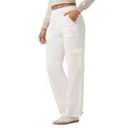 Mid Rise Pockets Straight Leg Casual Cargo Jeans