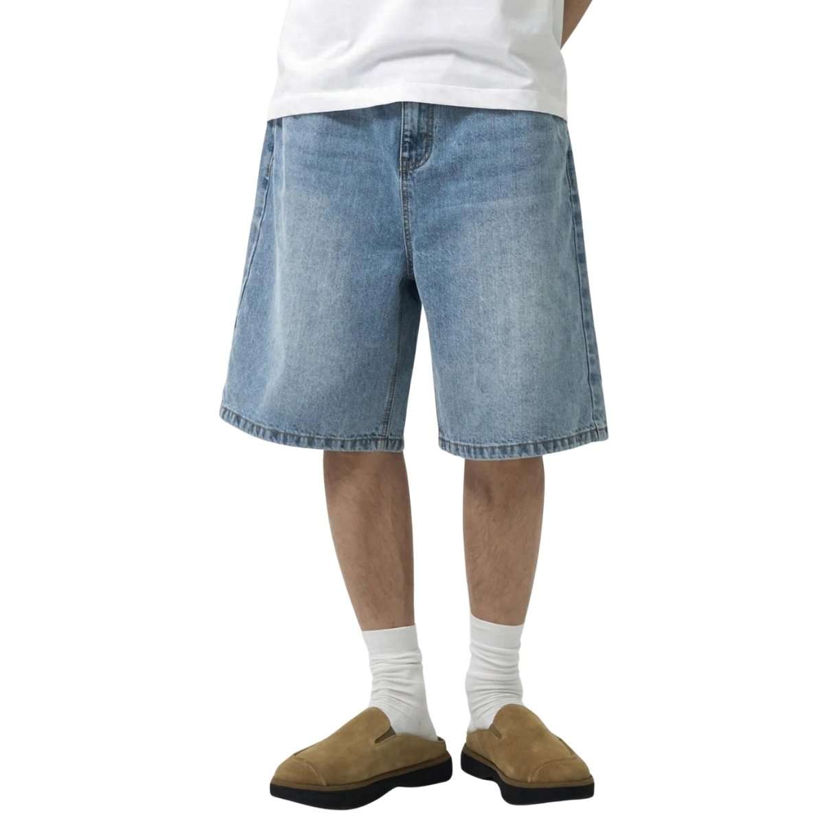 Men’s Vintage Y2K Streetwear Style Baggy denim shorts