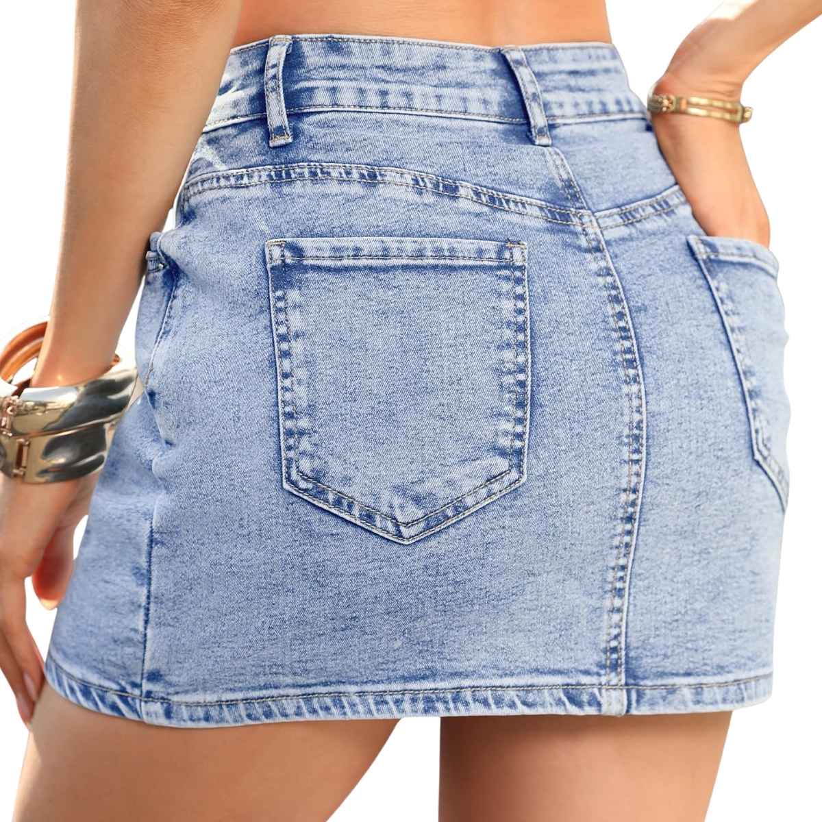 Women’s Stretch Denim Mini Skort