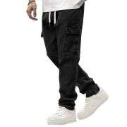 Men’s Elastic Waist Cargo Jeans