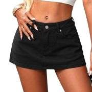 Y2K Low Rise Denim Mini Skort