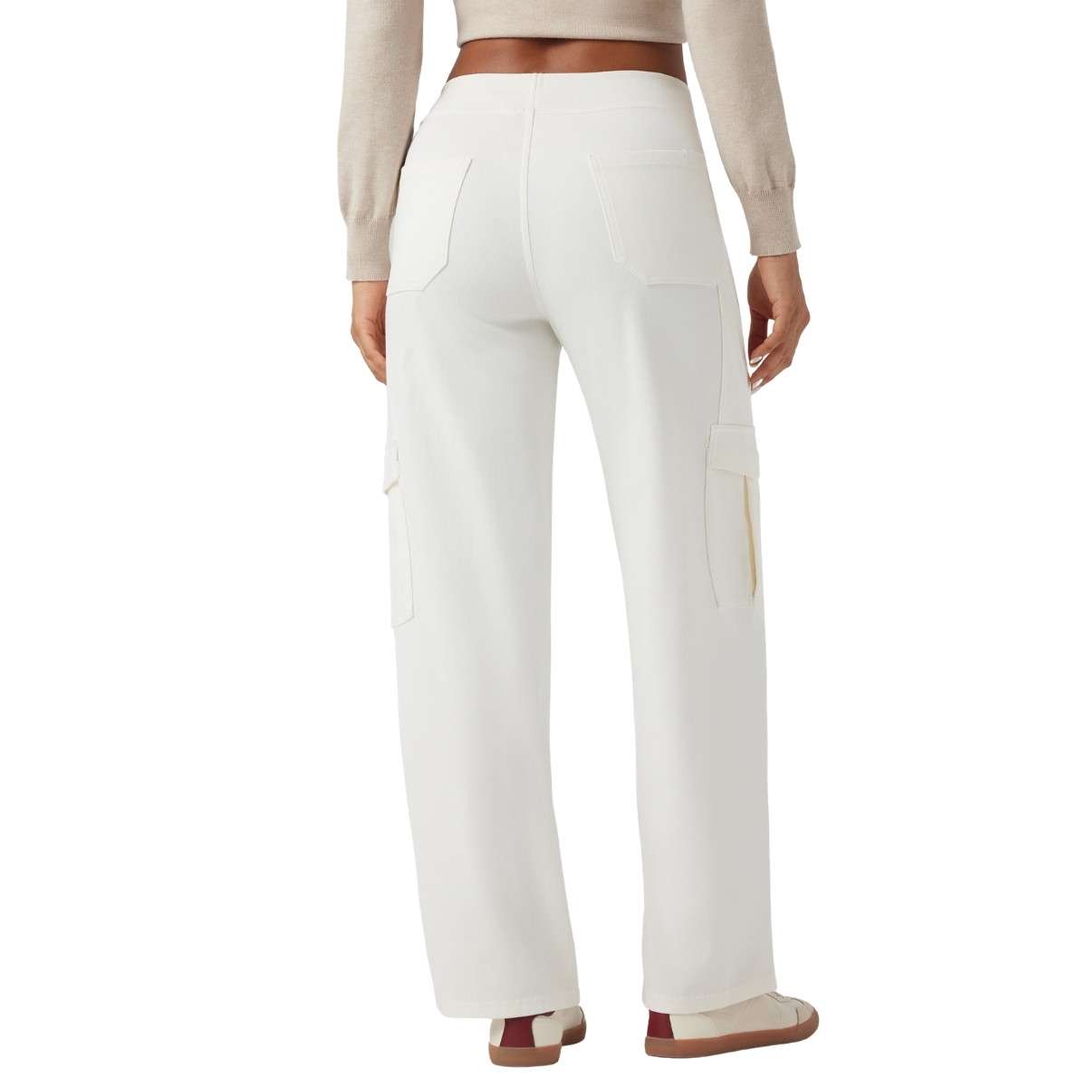 Mid Rise Pockets Straight Leg Casual Cargo Jeans