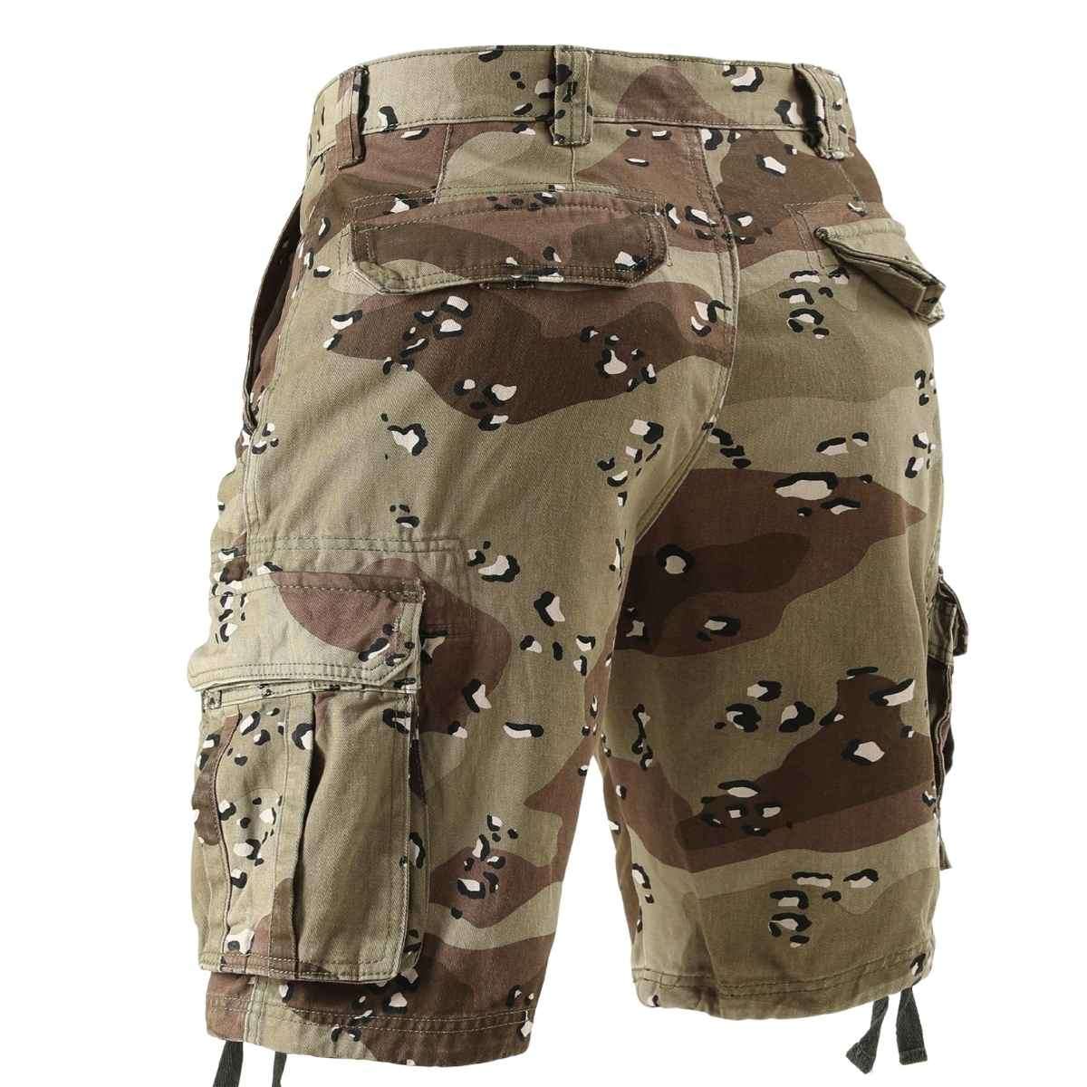 Men’s Multi-Pocket Camo Cargo Shorts