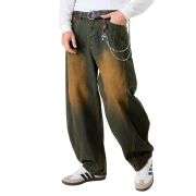 Men’s Y2K Relaxed Fit Wide Leg Skater Streetwear Barrel Baggy Jeans