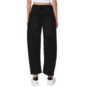 Women’s High-Waisted Distressed Barrel Leg Jeans