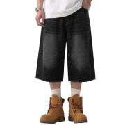 Y2K Loose Fit Wide Leg Denim Shorts