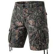 Men’s Multi-Pocket Camo Cargo Shorts