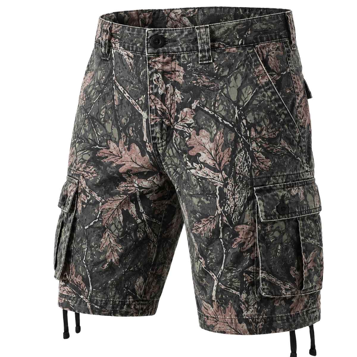 Men’s Multi-Pocket Camo Cargo Shorts