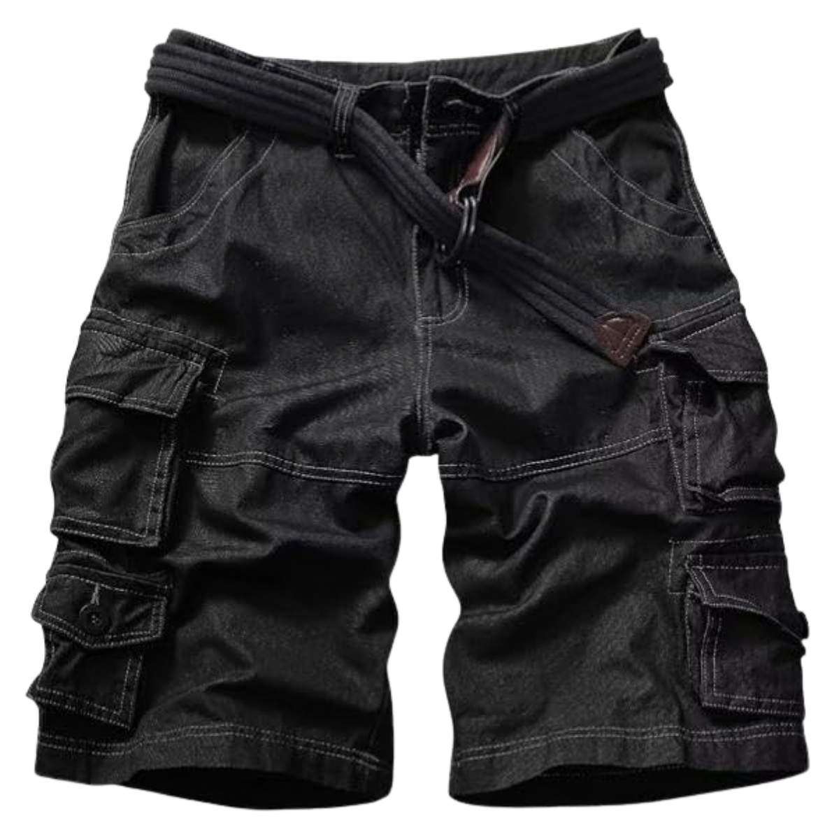Men’s 9-Pocket Cotton Utility Camo Cargo Shorts