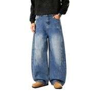 Men’s Y2K Relaxed Fit Wide Leg Skater Streetwear Barrel Baggy Jeans