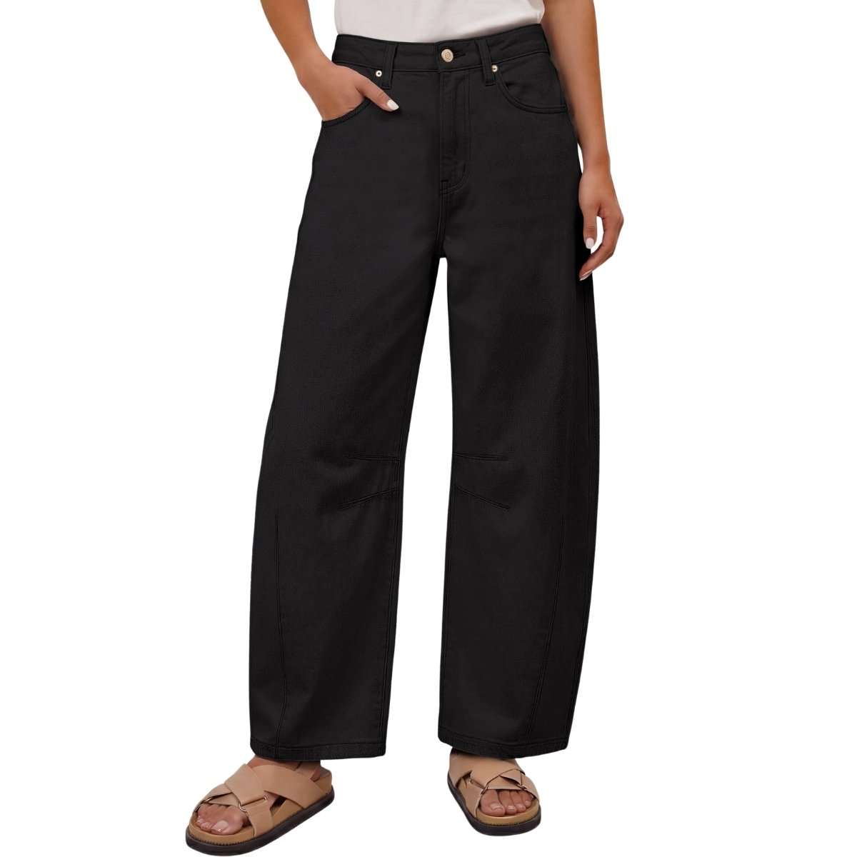 Y2K Mid Rise Barrel Jeans